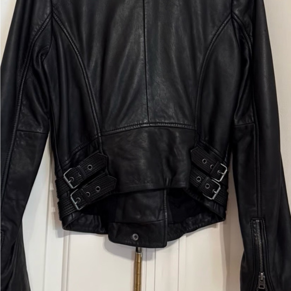 Lucky Brand Black Leather timeless jacket - Picture 15 of 16